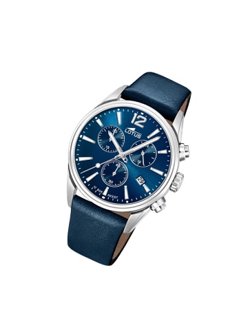 Lotus Analog-Armbanduhr Lotus Khrono blau groß (ca. 42mm)