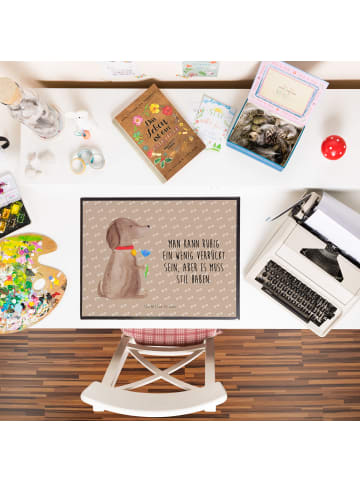 Mr. & Mrs. Panda schreibtischmatte Hund Blume mit Spruch in Hundeglück