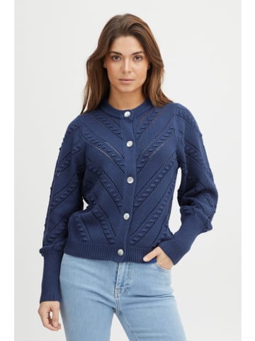 PULZ Jeans Cardigan in blau