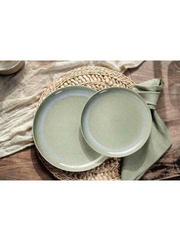 like. by Villeroy & Boch 12er Set Tafelservice Perlemor Alga grün in grün