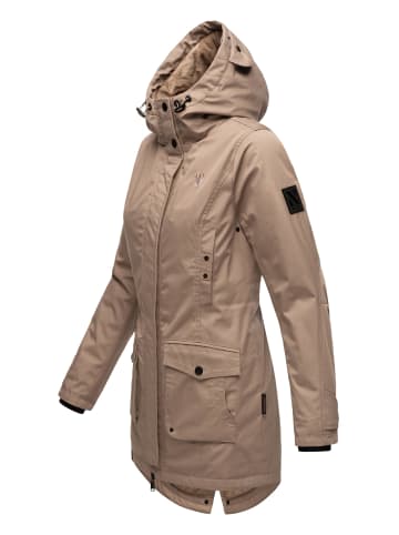 Navahoo Winterjacke Brinjaa in Taupe Grey