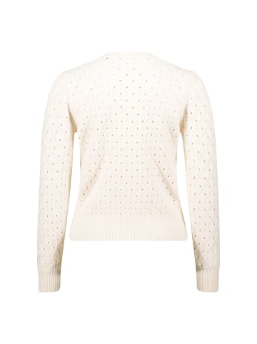 Zero  Pullover mit Lochstrickmuster in Eggnog