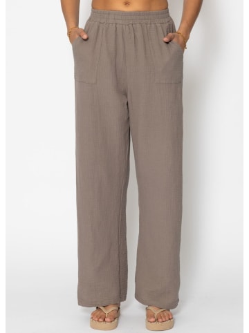 SASSYCLASSY Musselin Hose in Taupe