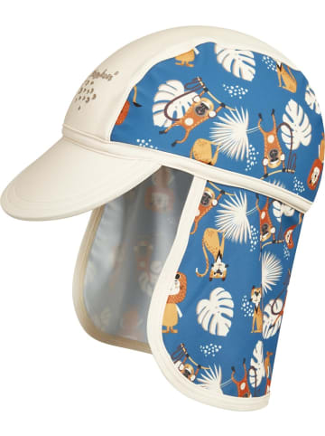 Playshoes Kinder Mütze "Uv-Schutz Mütze Dschungel" in Blau
