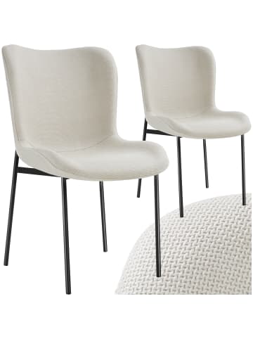 tectake Polsterstuhl, Belastbarkeit 120 kg, 54 x 62 x 90 cm