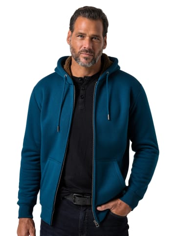 JP1880 Sweatjacke in tintenblau