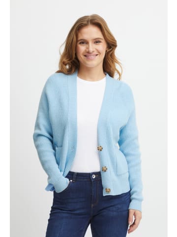 b.young Strickjacke BYMILO VNECK CAR - 20812788 in blau