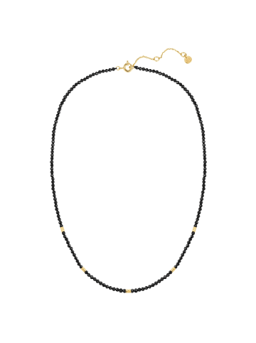 Glanzstücke München Kette aus Sterling Silber mit Spinell in gelbgold