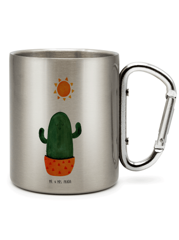 Mr. & Mrs. Panda Becher Kaktus Sonne ohne Spruch in Silber