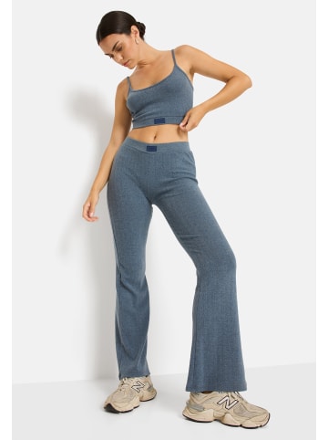 LSCN BY LASCANA Crop-Top in anthrazit meliert
