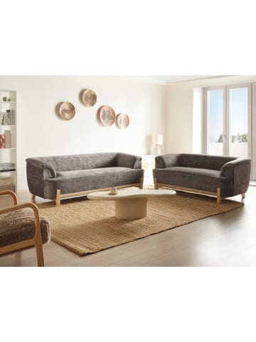 Beliani 2-tlg Sitzgruppe ALNOR in Braun