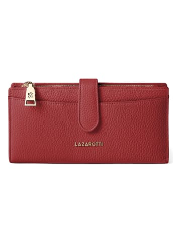 Lazarotti Bologna Leather Geldbörse Leder 20 cm in red