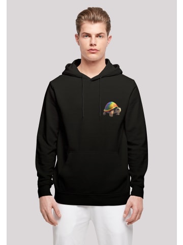 F4NT4STIC Basic Hoodie Rainbow Turtle HOODIE UNISEX in schwarz