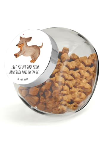 Mr. & Mrs. Panda Dose Hund Dackel mit Spruch in Weiß