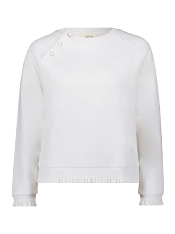 CARTOON Sweatshirt mit Rippbündchen in Rohweiß