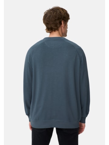 Camel Active Sweatshirt aus reiner Baumwolle mit Raglanärmeln in Tintenblau