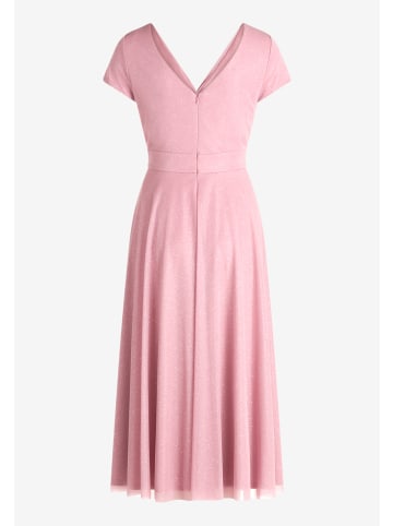 Vera Mont Cocktailkleid im Glitzer-Look in Silver/Rosé