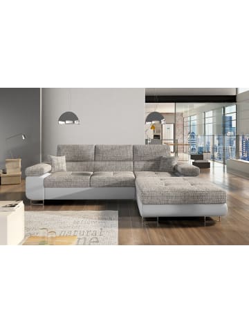 MF Design Amanda Recamiere Rechts in Grau -  (L) 203 x (B) 289 x (H) 85 cm