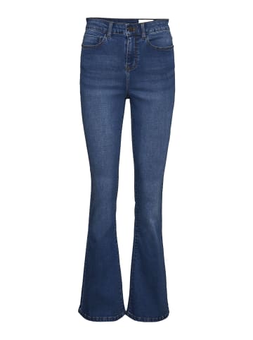 Noisy may Flared Jeans in Medium Blue Denim