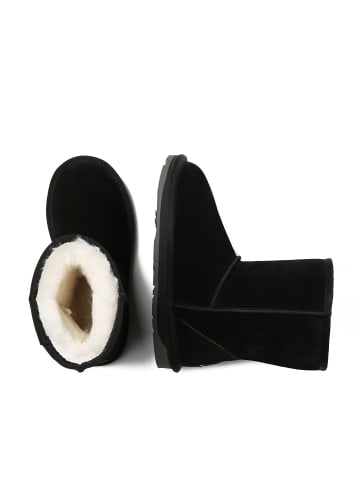 EVERAU Australia Kurze Classic Stiefel Parrot in Schwarz
