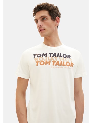 Tom Tailor T-Shirt in weiß