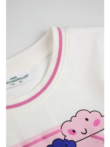 Coccodrillo T-Shirt mit kurzen Ärmeln in ecru