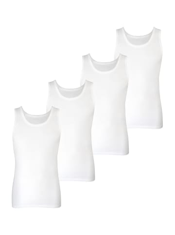 Nur Die  Unterhemd Basic Alltag Tanktop in weiß