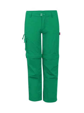 Trollkids Zip-Off Hose "Oppland Slim Fit" in Pfeffergrün