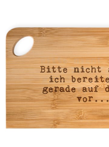 Mr. & Mrs. Panda Holzbrett Bitte nicht stören, ich... mit Spruch in Braun