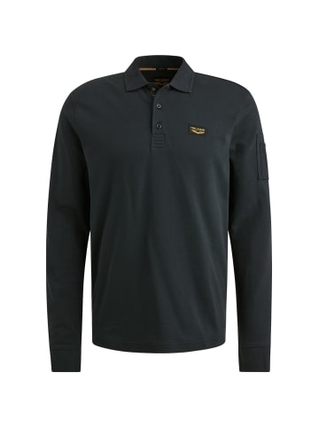 PME Legend Poloshirt LONG SLEEVE POLO AMERICAN CLASSIC in Blau
