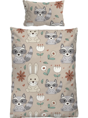 Biberna Fein Biber Kinder-Bettwäsche in beige