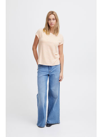 ICHI T-Shirt IHYULIETTA SS9 20120227 Lässiges T-shirt mit Streifen in Orange