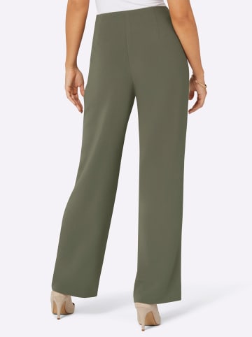 creation L Bundfaltenhose in khaki