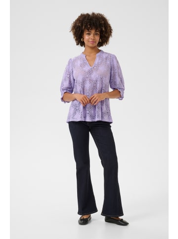 CULTURE Langarm-Bluse CUolu Relaxed fit in Purple Rose