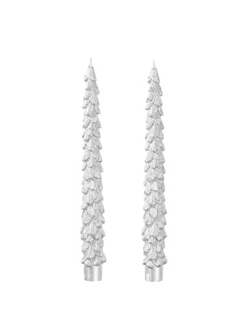Butlers Stabkerze X-MAS Tannenbaum in Silber