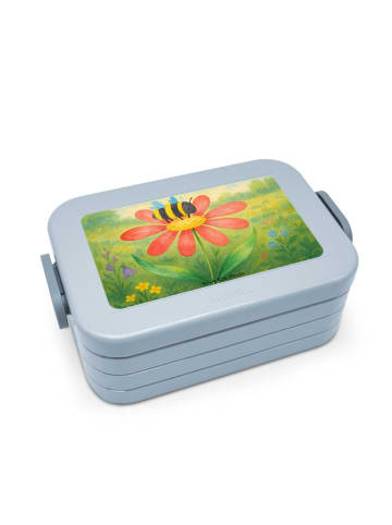 Mr. & Mrs. Panda Lebensmittelbehälter Hummel Blume Design ohne S... in Blau Pastell