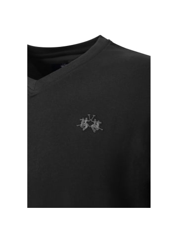 La Martina T-Shirt MCR013 in schwarz
