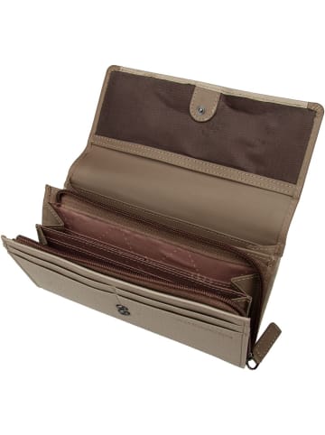 Bugatti Geldbörse Sina Ladies Long Wallet With Flap in Beige