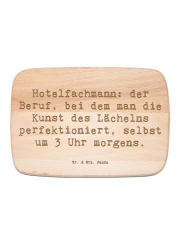 Mr. & Mrs. Panda Echtholzbrett Spruch Hotelfachmann Lächeln mit ... in Transparent