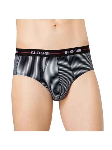 Sloggi Slip 2er Pack in Schwarz/Dunkelgrau