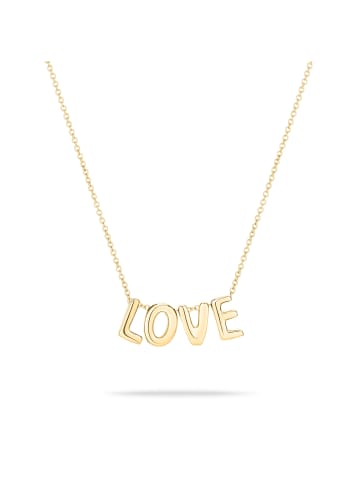 Echtzeit Halskette - Love Letters in gold