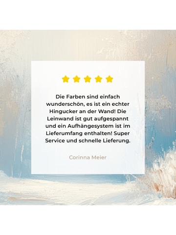 MuchoWow Leinwand bilder Winterwald (BxH)