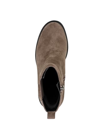 Tamaris WIDE FIT Chelsea Boot in MUSHROOM SUEDE