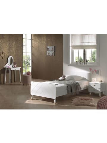 58 aufm Kessel KINDERZIMMER komplett Set 3-tlg. Kamillah 1 Bett Kommode Schminktisch