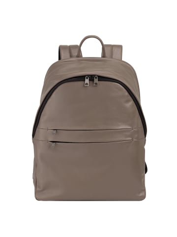 DuDu New York Daypack Leder 41 cm Laptopfach in taupe