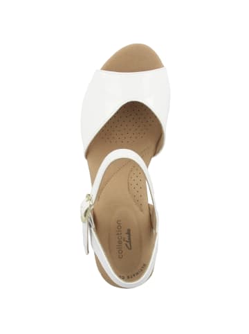 Clarks Keilsandale Annadel Mystic in weiss