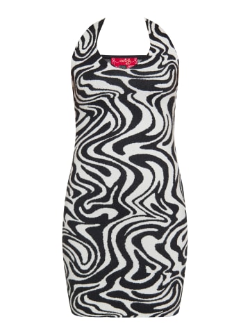 Swirly Damen Kleid in WOLLWEISS SCHWARZ
