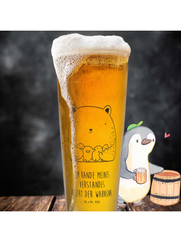 Mr. & Mrs. Panda Bierglas Bär Gefühl mit Spruch in Transparent