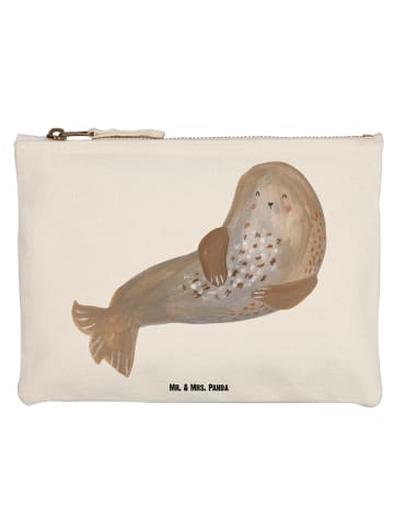 Mr. & Mrs. Panda kosmetiktäschchen Robbe Lachen ohne Spruch in Weiß