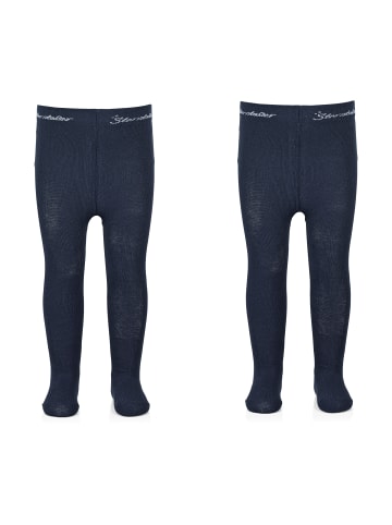 Sterntaler Strumpfhose uni, 2er-Pack in marineblau